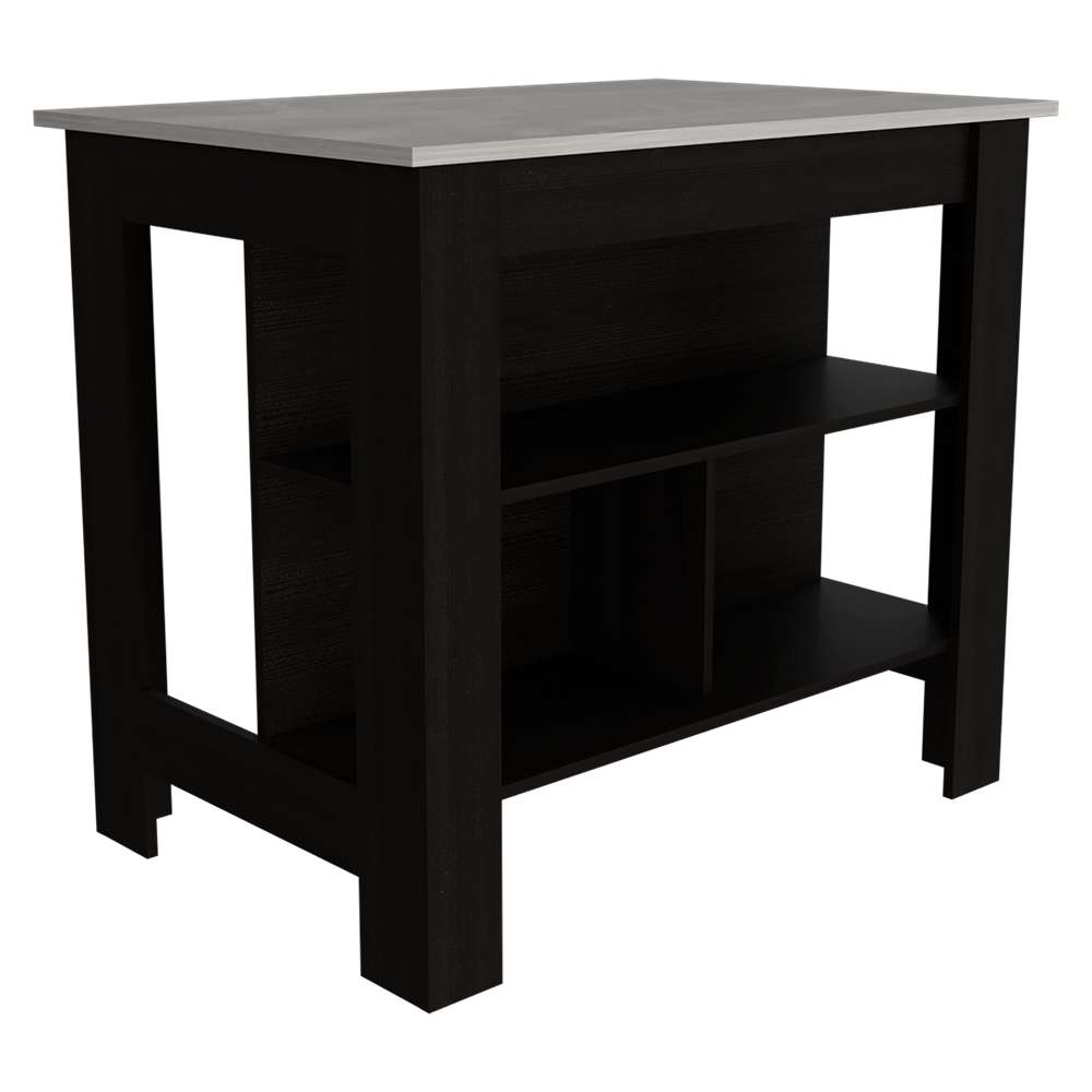 Mueble Cala Wengue 103x90cm con Dos Entrepaños y Tres Compartimientos - Muebles Organizadores | Bylmo