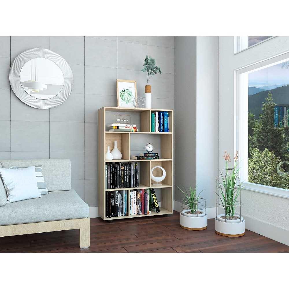 Biblioteca Indira Rovere 80.1x122.2cm con Ocho Compartimientos - Bibliotecas | Bylmo