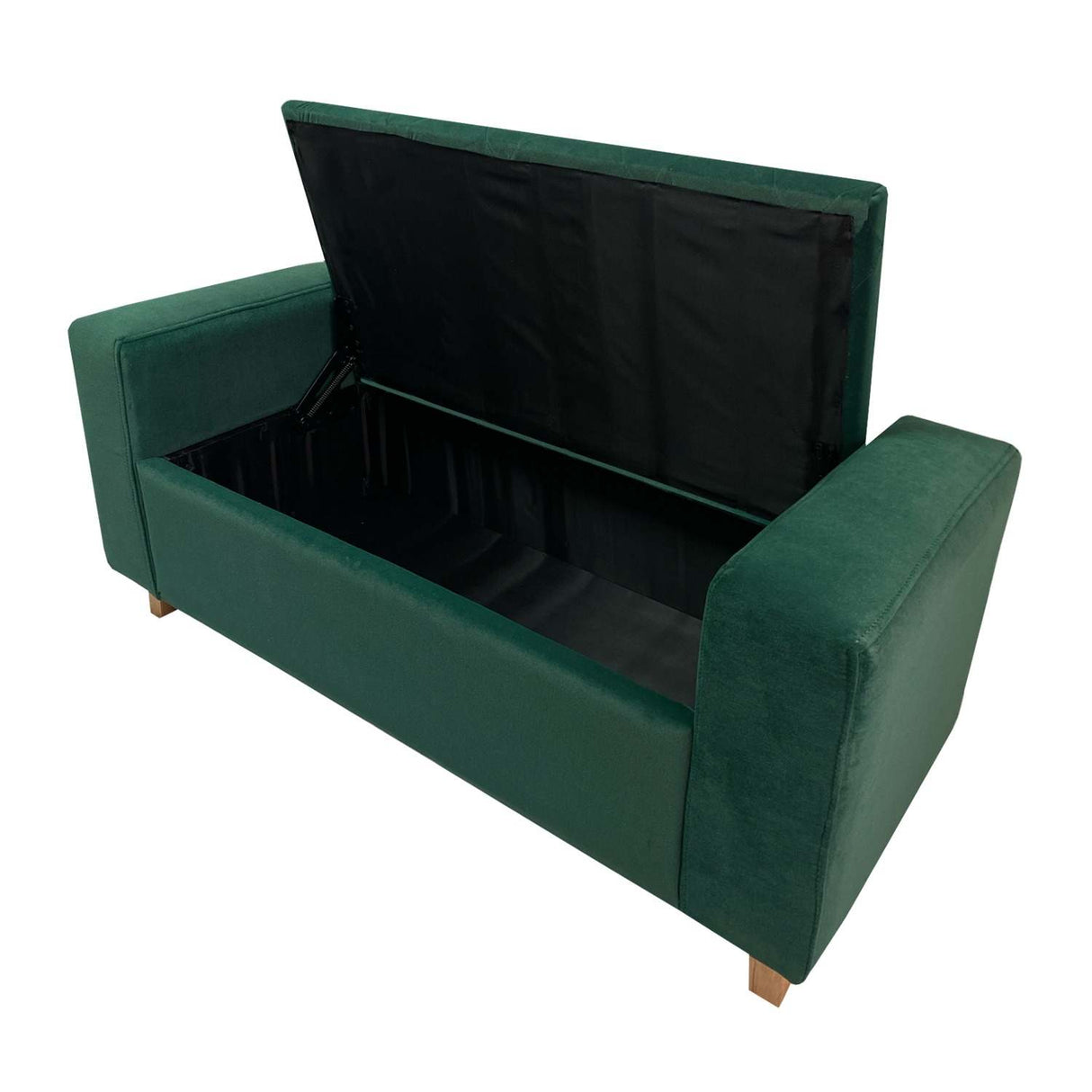 Banqueta Nugo Verde 102 cm con Baúl - Sofas y Poltronas | Bylmo