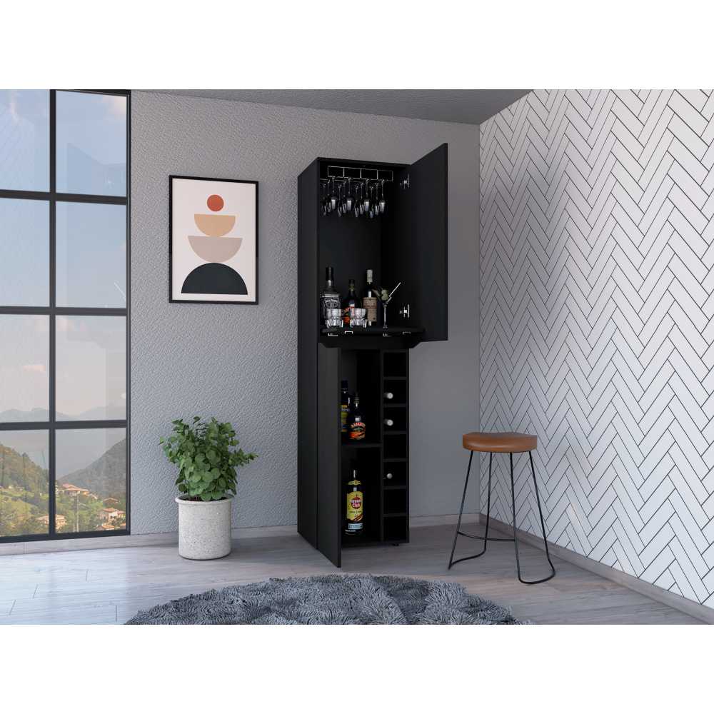 Bar Obregon Wengue 45 cm con Dos Puertas - Bares | Bylmo