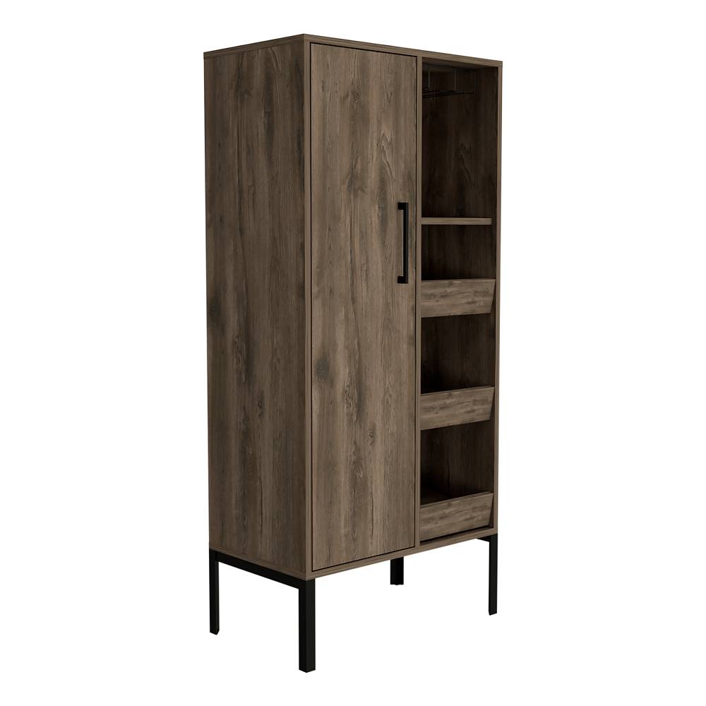 Bar Soho Plus Bellota 60 cm con Una Puerta y Entrepaños Laterales - Bares | Bylmo