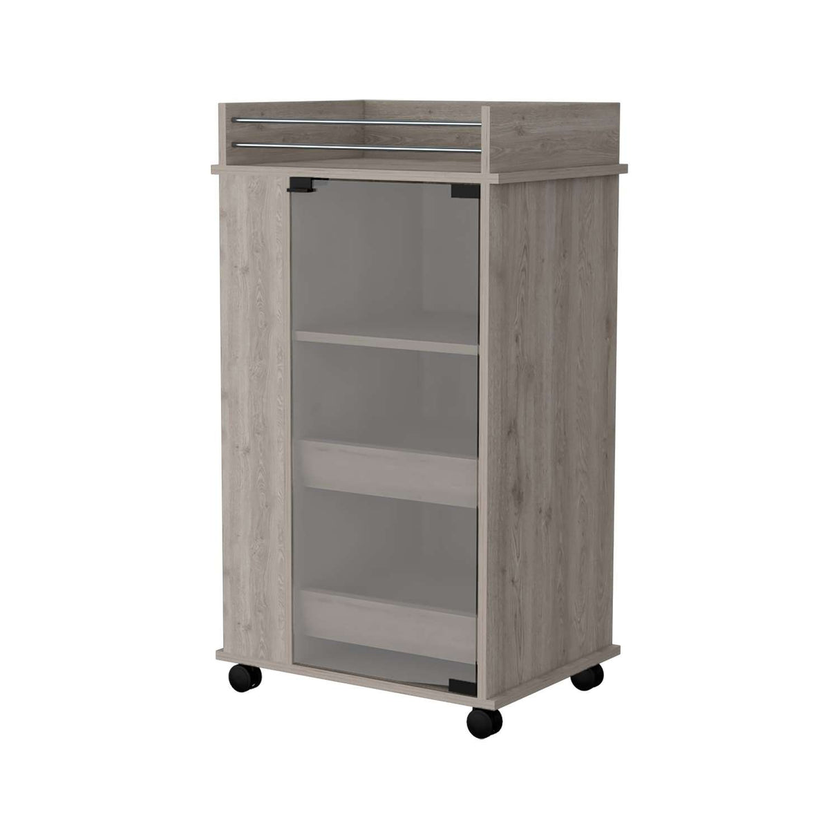 Bar Baltimore Ceniza 55x99cm sin Cajones y sin Portabotellas - Bares | Bylmo