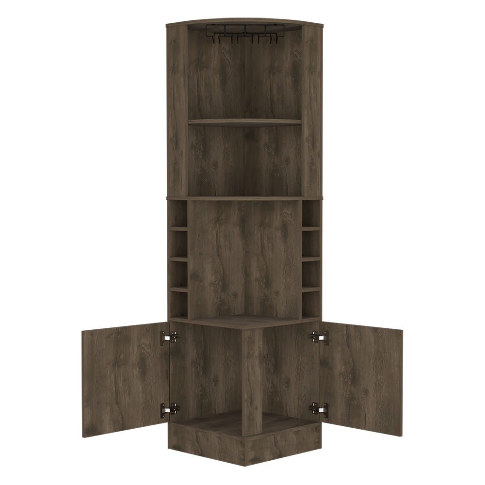 Bar Esquinero Andorra Bellota 47 cm con Almacenamiento - Bares | Bylmo