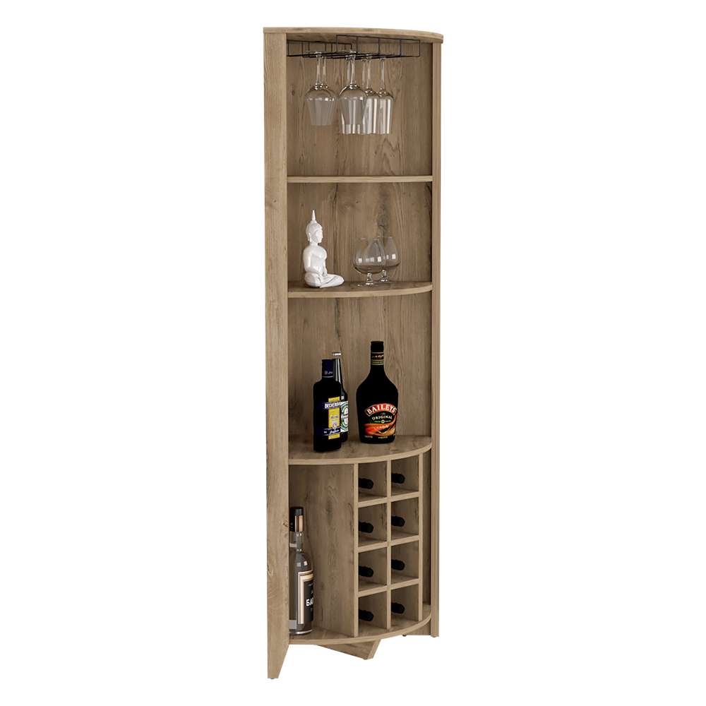 Bar Esquinero Essencial Macadamia 49 cm Abierto - Bares | Bylmo