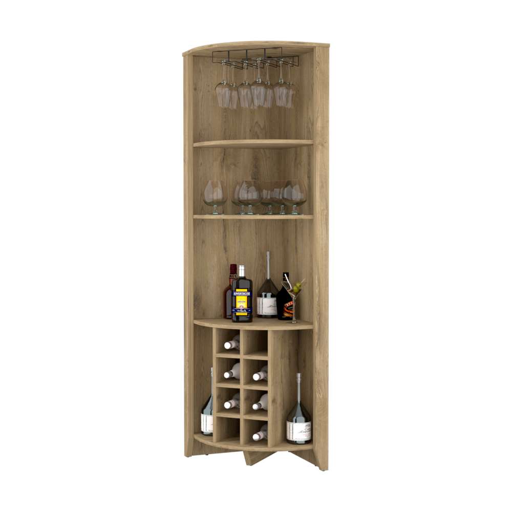 Bar Esquinero Essencial Macadamia 49 cm Abierto - Bares | Bylmo