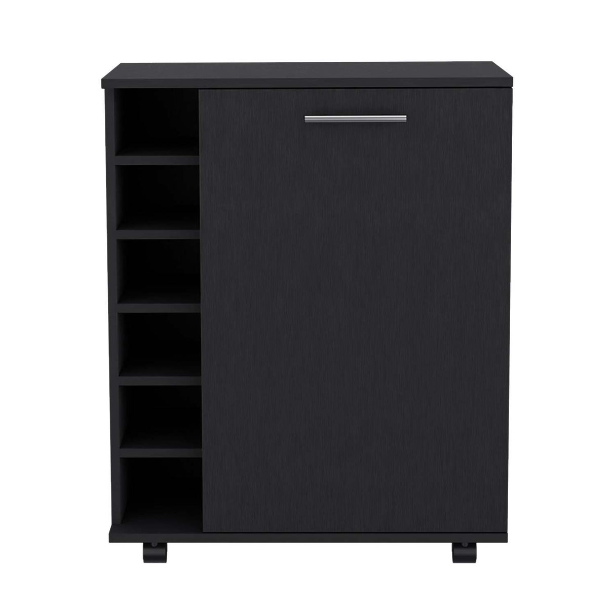 Bar Wick Wengue 66x82cm con Un Cajón y con Seis Portabotellas - Bares | Bylmo