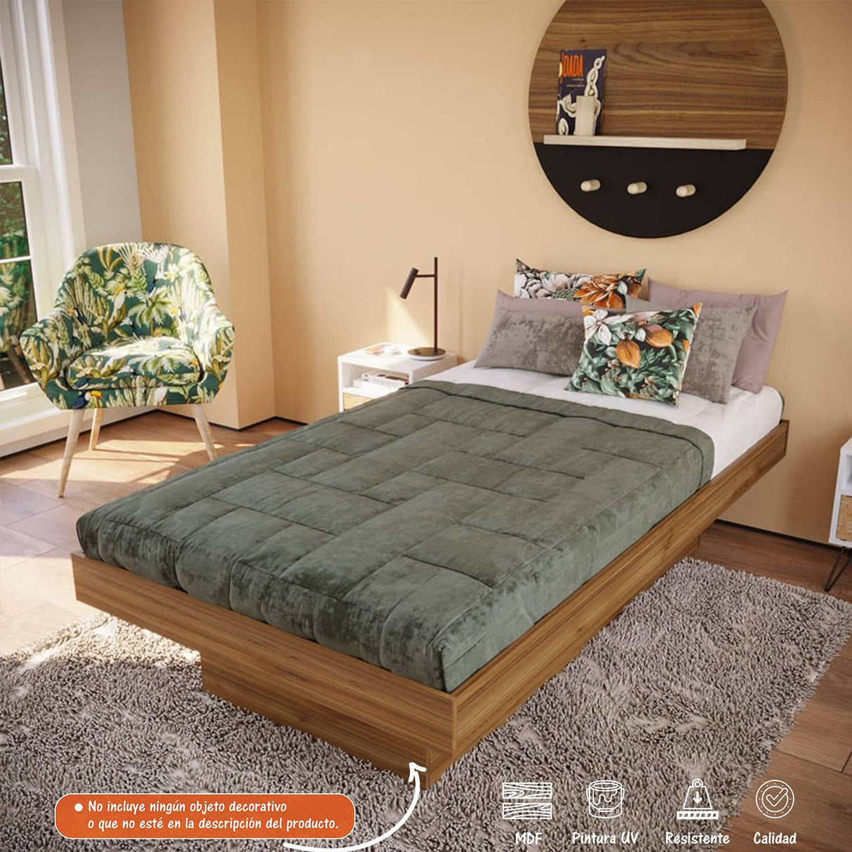 Base Cama Gales 104x42.2cm para Colchón Sencillo 100 X 190 Cm - Camas y Cabeceros | Bylmo
