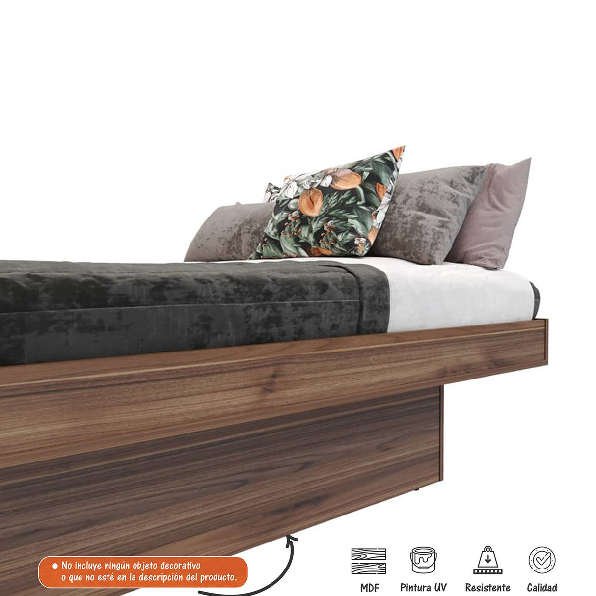Base Cama Gales 104x42.2cm para Colchón Sencillo 100 X 190 Cm - Camas y Cabeceros | Bylmo