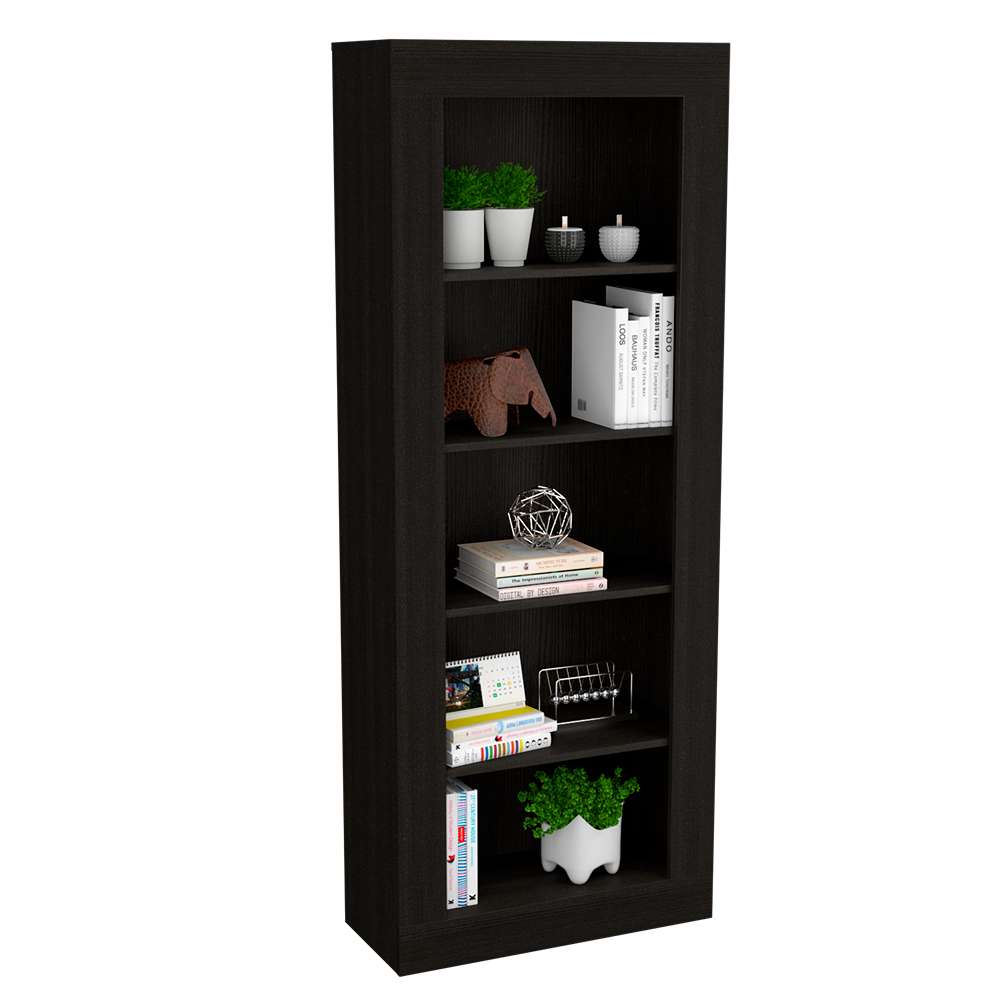 Biblioteca Andina Wengue 70 cm con Entrepaños - Bibliotecas | Bylmo