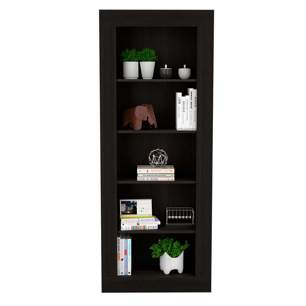 Biblioteca Andina Wengue 70 cm con Entrepaños - Bibliotecas | Bylmo