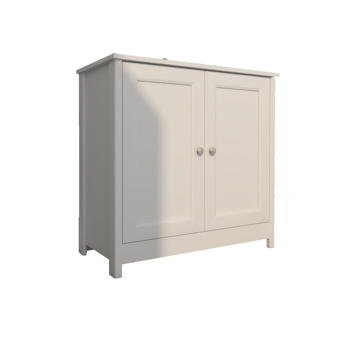 Bifera Blanco 80x76cm con Dos Compartimientos y con Patas - Bifes y Arrimos | Bylmo