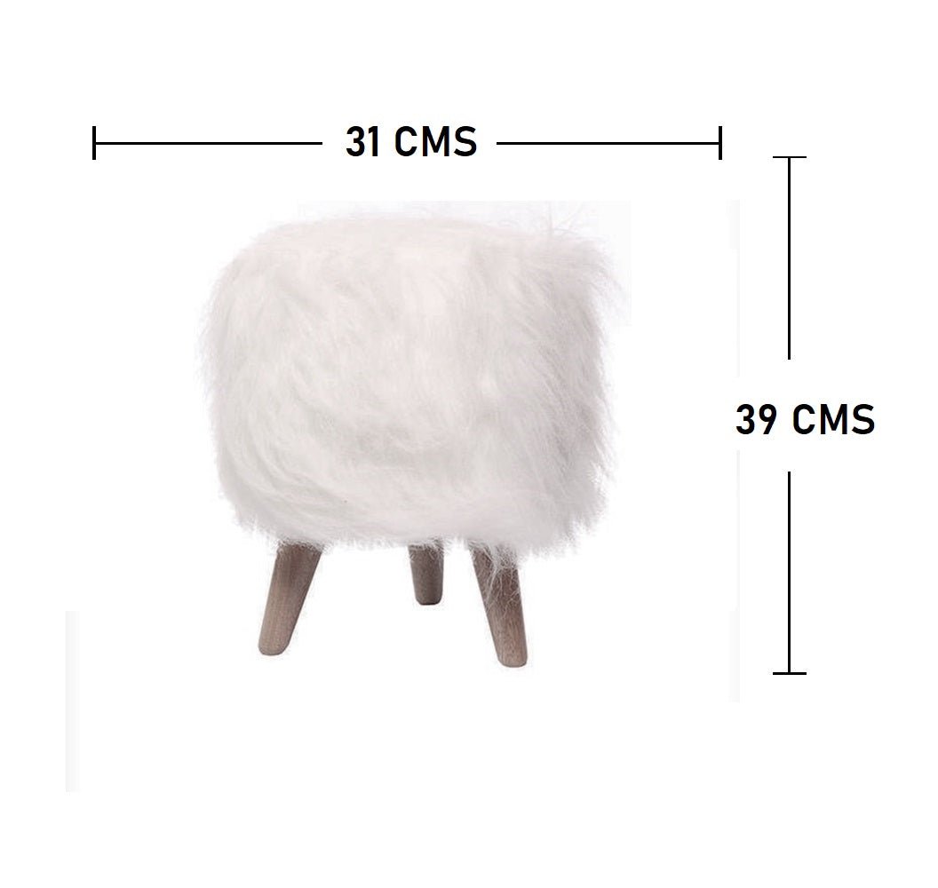 Combo navideño Arbol y Puff peluche Blanco - | Bylmo