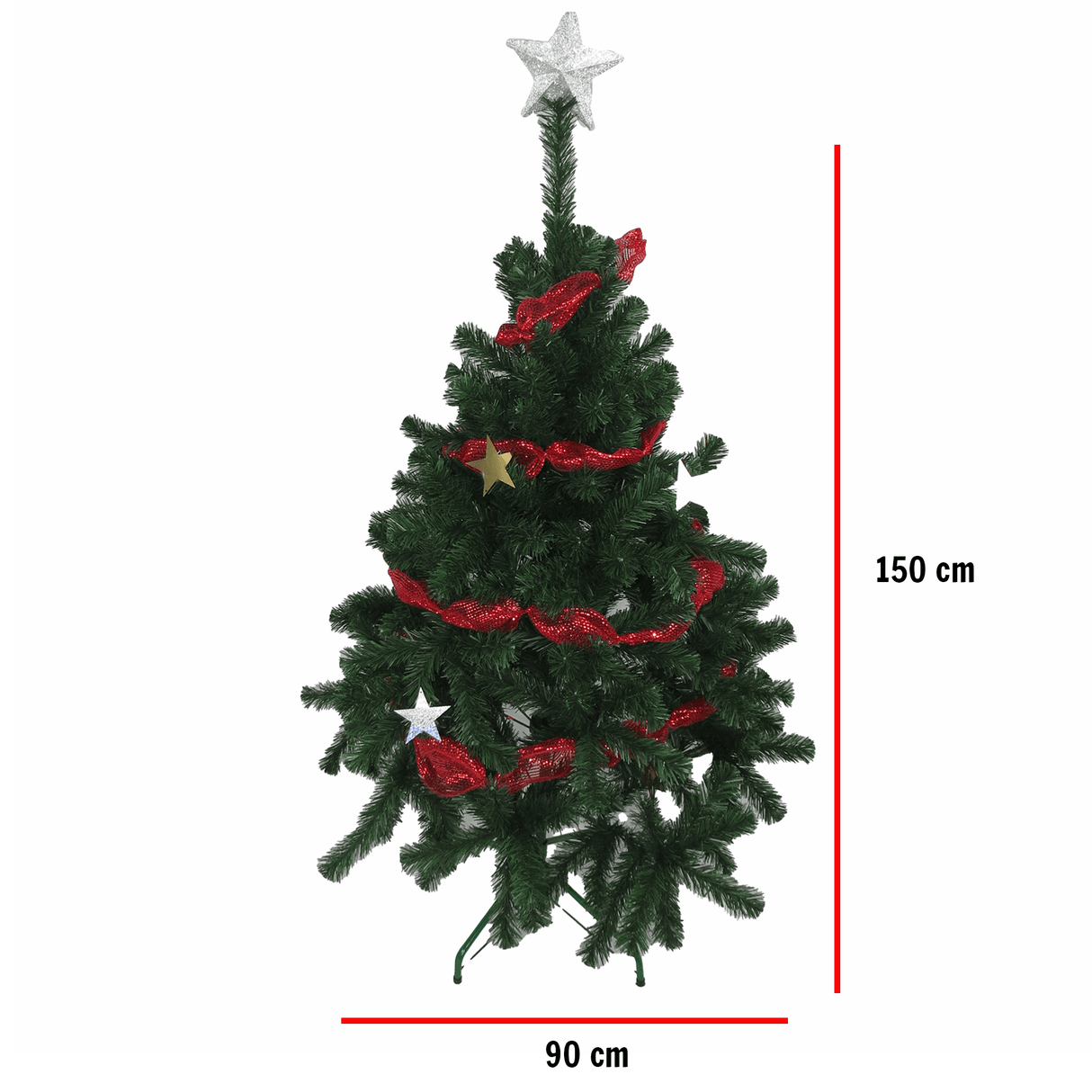 Combo navideño Arbol y Puff peluche Blanco - | Bylmo