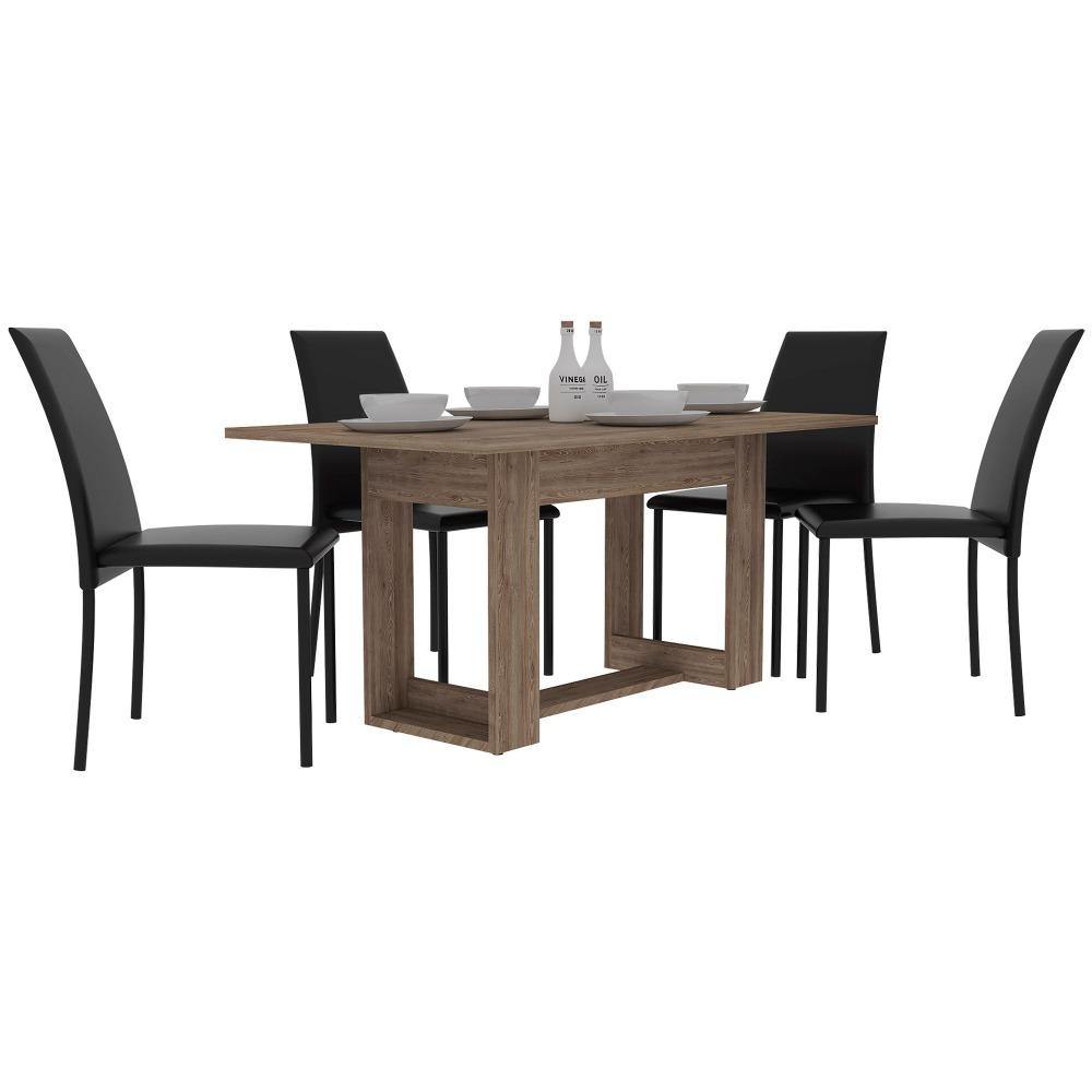 Comedor Nepal Miel 160 cm de Cuatro Puestos - Comedores | Bylmo