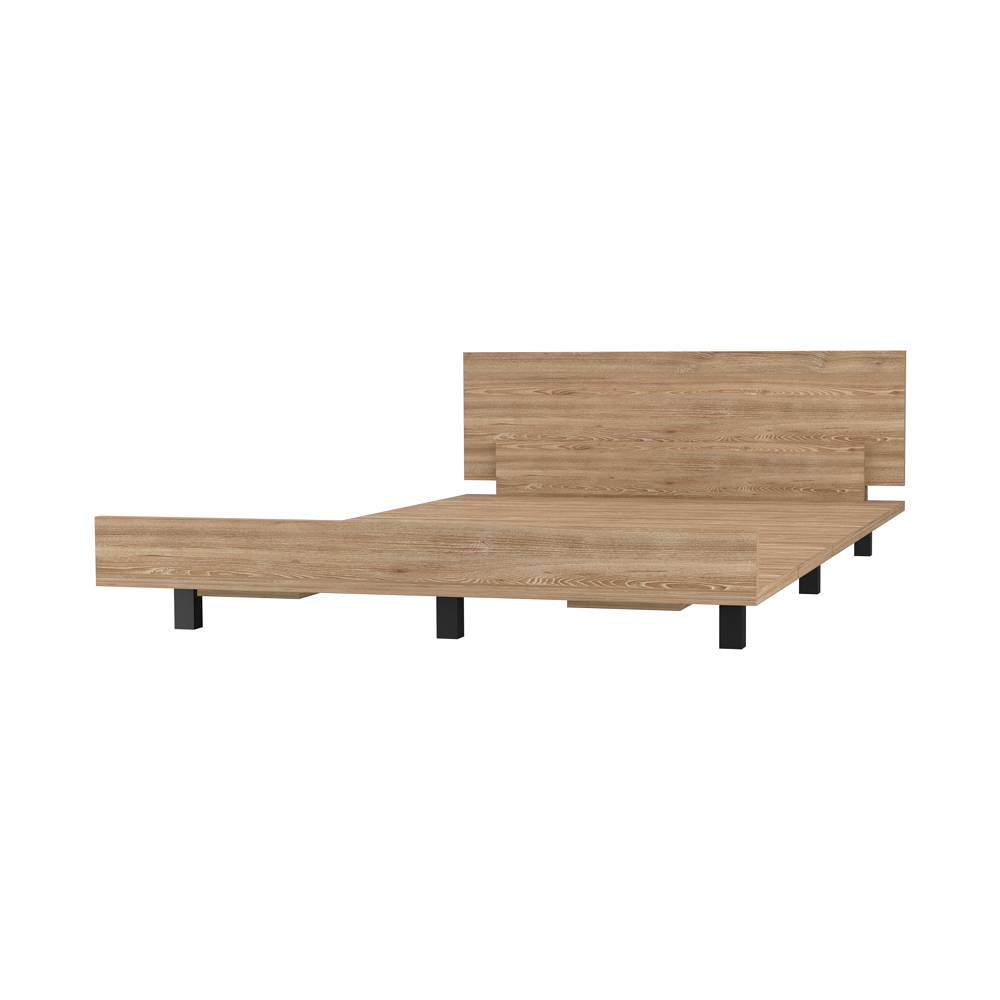 Cama Kaia Plus 120 cm Miel Para Colchón Sencillo 100 cm - Camas | Bylmo