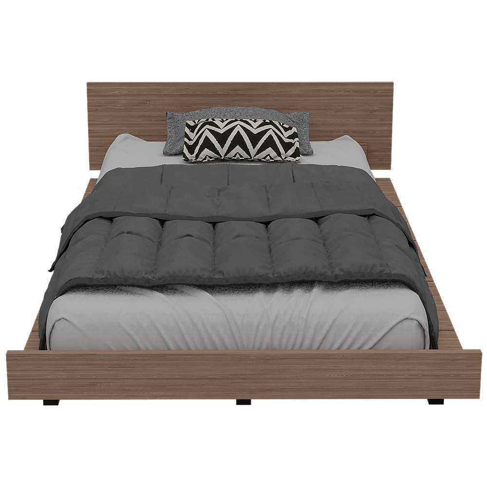 Cama Kaia Miel 120x51.6cm para Colchón Semidoble 120 X 190 Cm con Cabecero - Camas | Bylmo