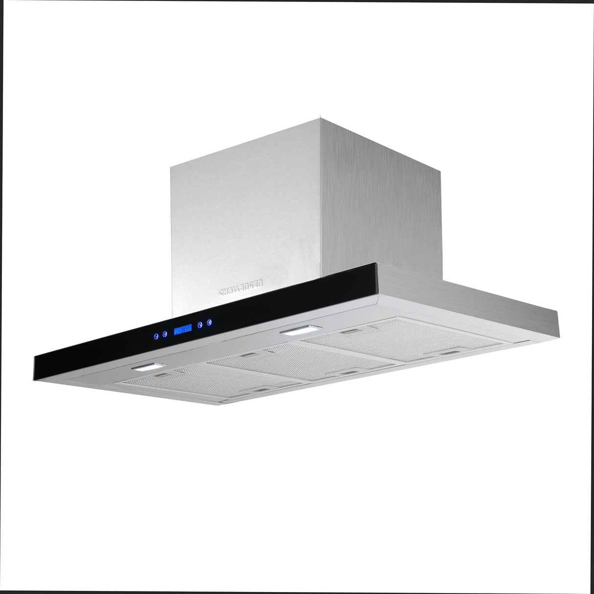 Campana Peninsula 90 Cm Gris Tipo Isla De Tres Velocidades - Cocinas | Bylmo