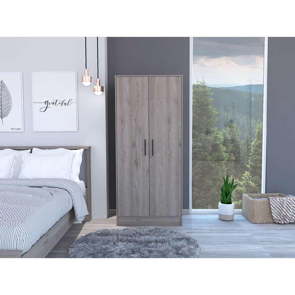 Closet Ambery Ceniza 80x180cm con 1 Cajones con 1 Entrepaños - Closets | Bylmo