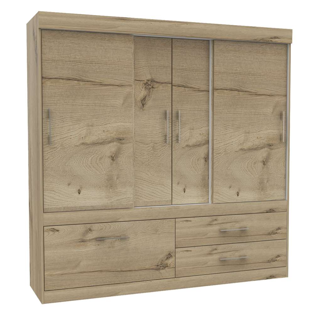 Closet Allegro Duna 180x180cm con 2 Cajones con 2 Entrepaños - Closets | Bylmo