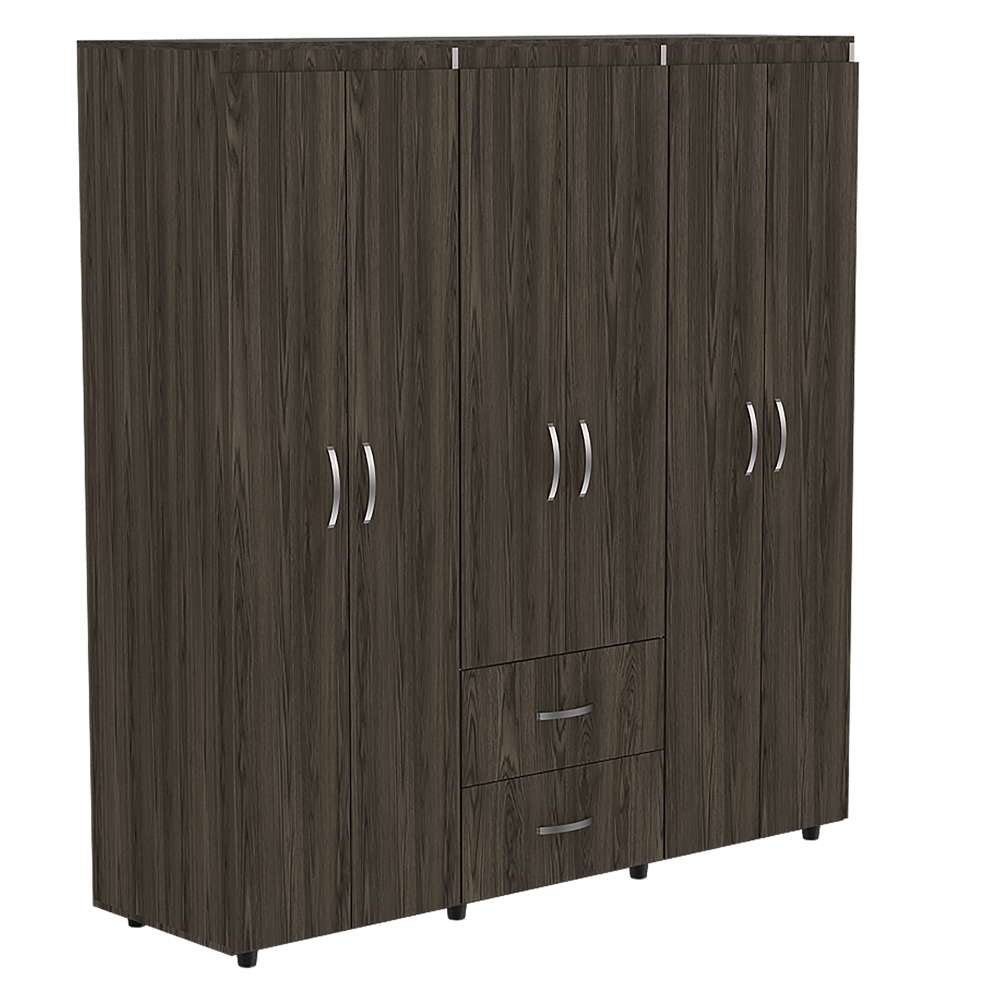 Closet Bariloche Milan 170x180cm con 2 Cajones con 5 Entrepaños - Closets | Bylmo