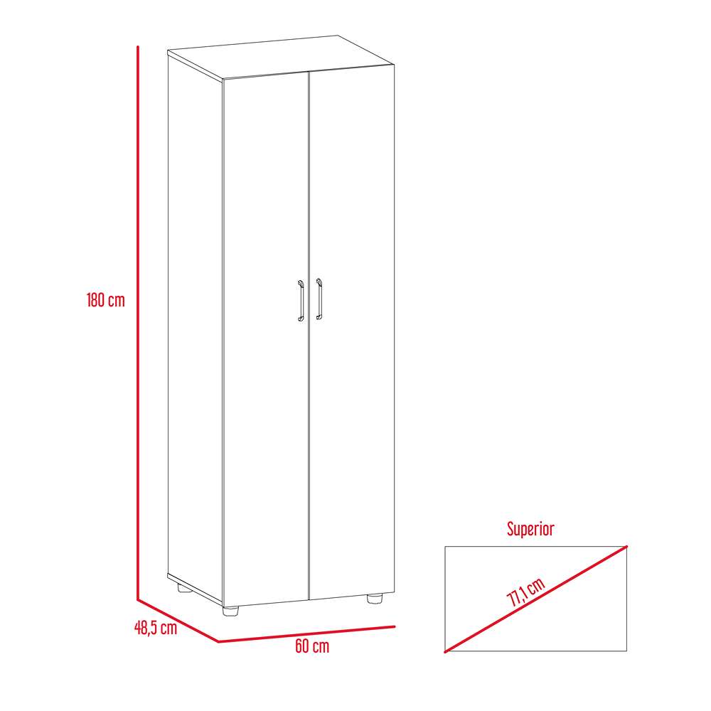 Closet F60 Bellota 60 cm con Dos Puertas - Closets | Bylmo