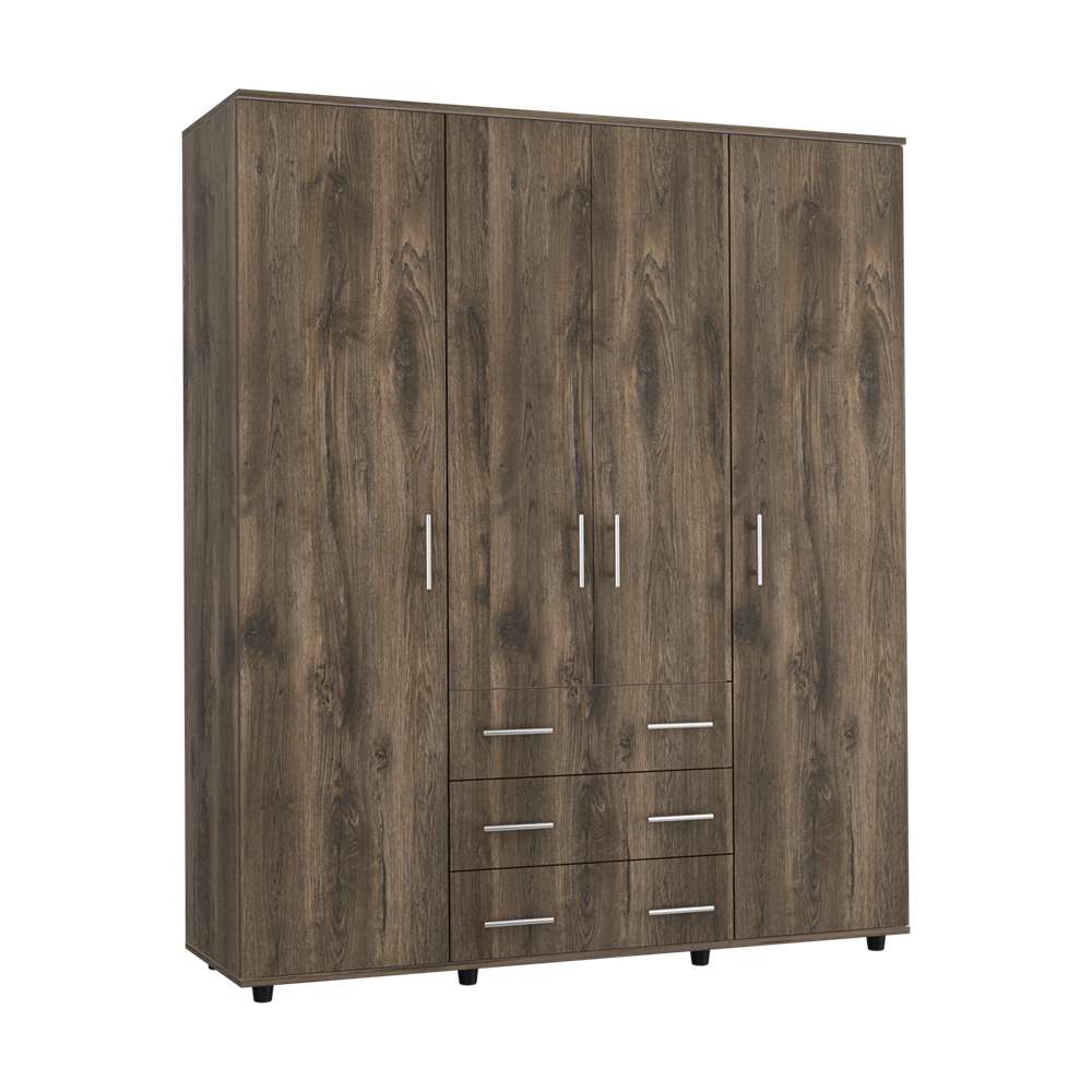 Closet Fontan Bellota 150 cm con Cuatro Puertas y Tres Cajones - Closets | Bylmo
