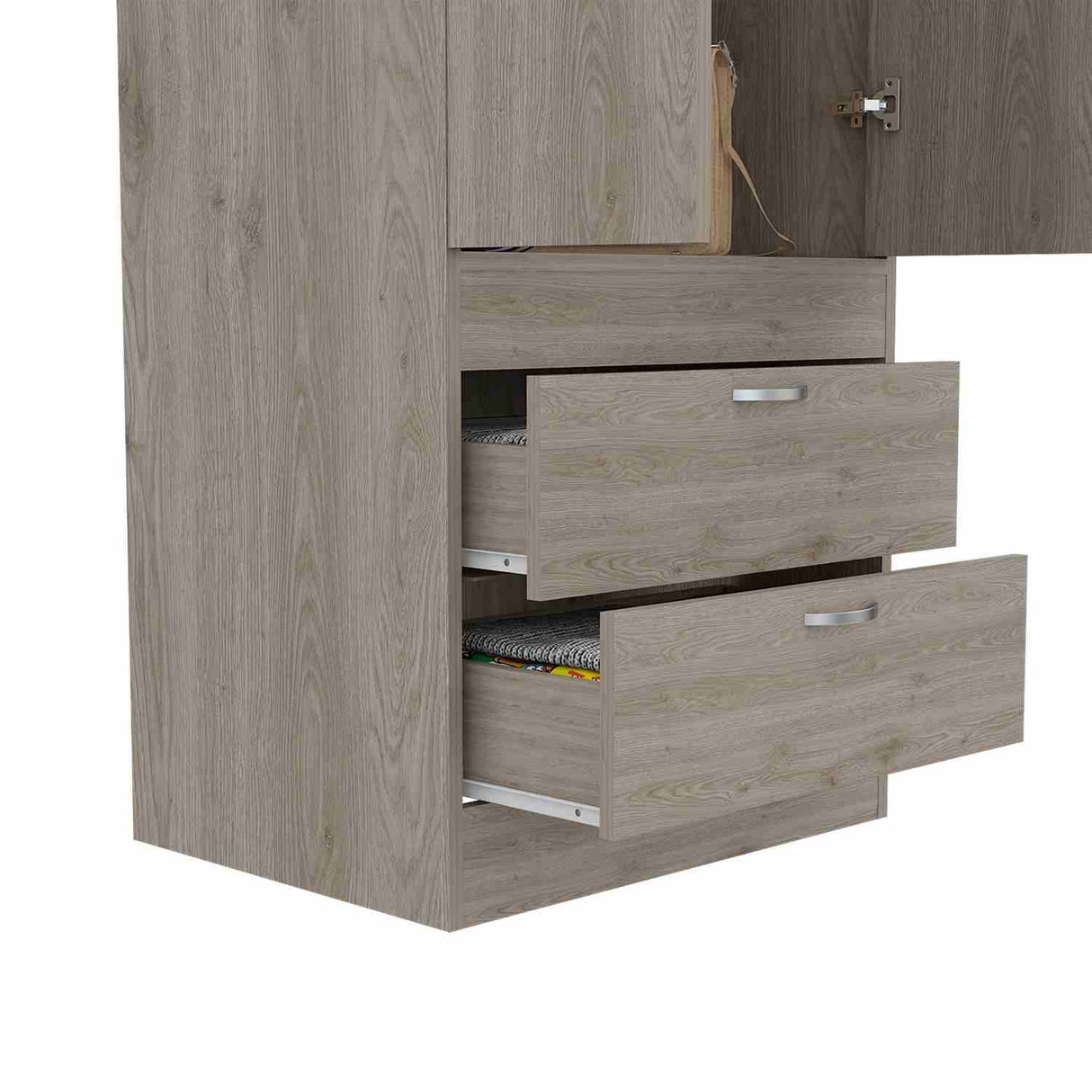 Closet Lisboa Ceniza 59x179cm con 2 Cajones sin Entrepaños - Closets | Bylmo