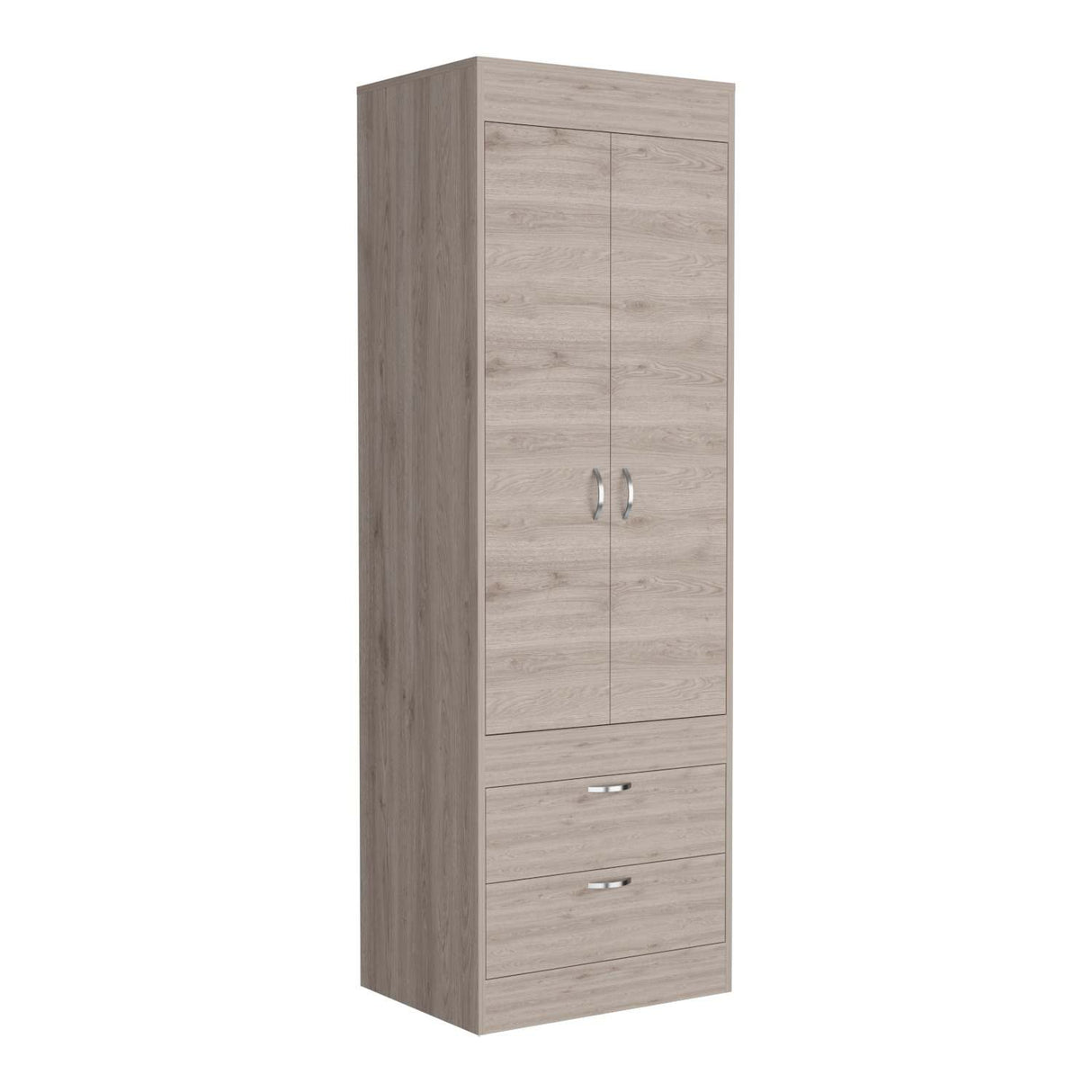 Closet Lisboa Ceniza 59x179cm con 2 Cajones sin Entrepaños - Closets | Bylmo