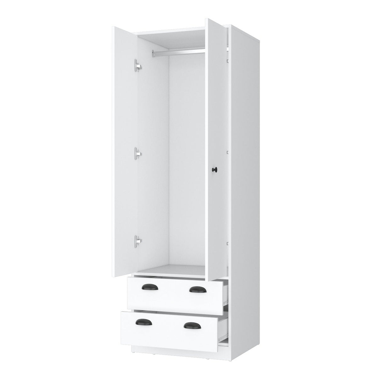 Closet Blanco 59x179cm con 2 Cajones sin Entrepaños - Closets | Bylmo