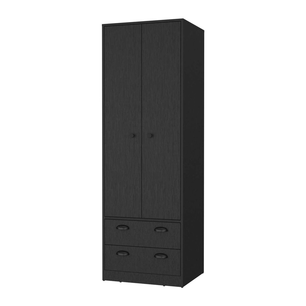 Closet Wengue 59x179cm con 2 Cajones sin Entrepaños y Dos puertas - Closets | Bylmo