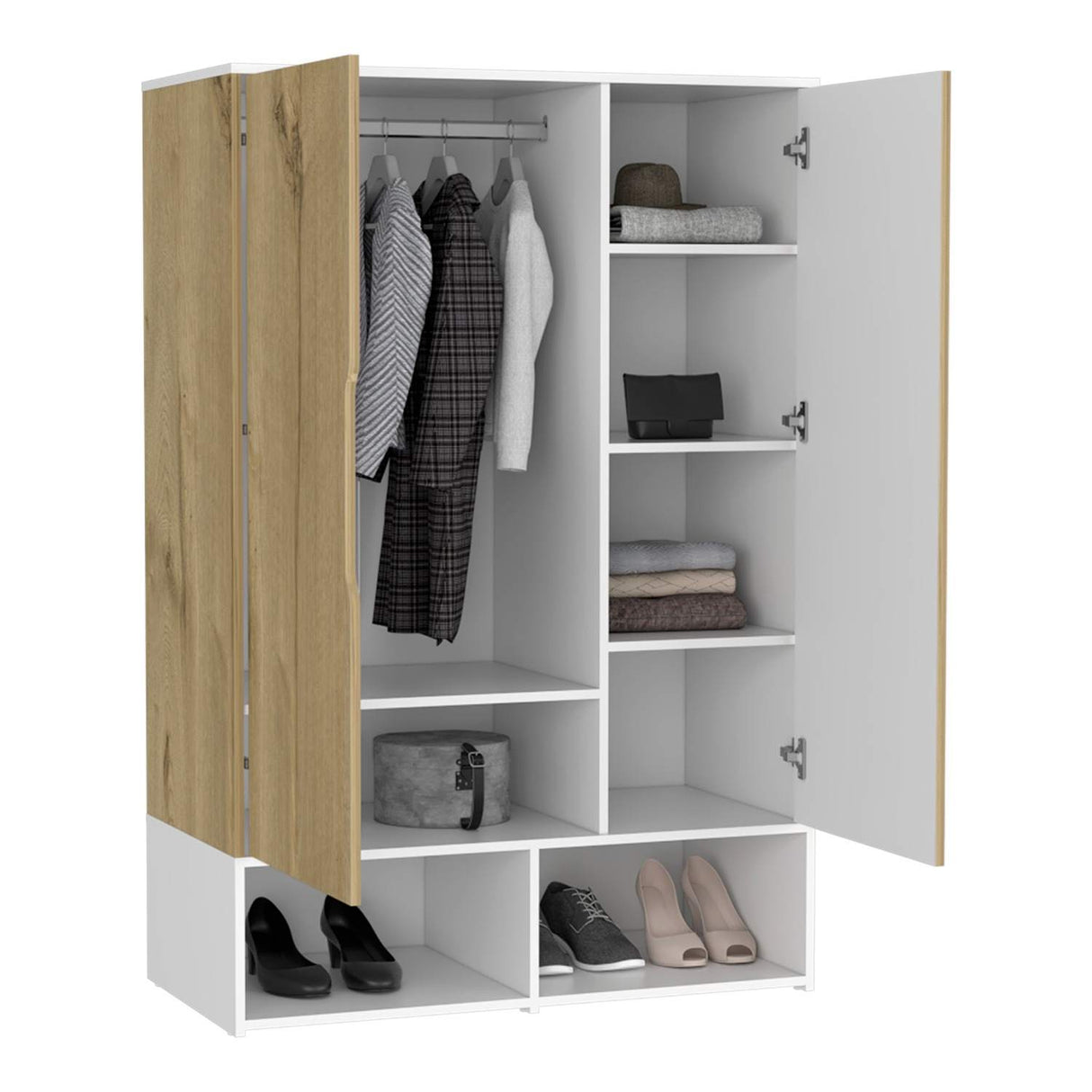 Closet Rosie Duna 100x150cm sin Cajones con 4 Entrepaños - Closets | Bylmo