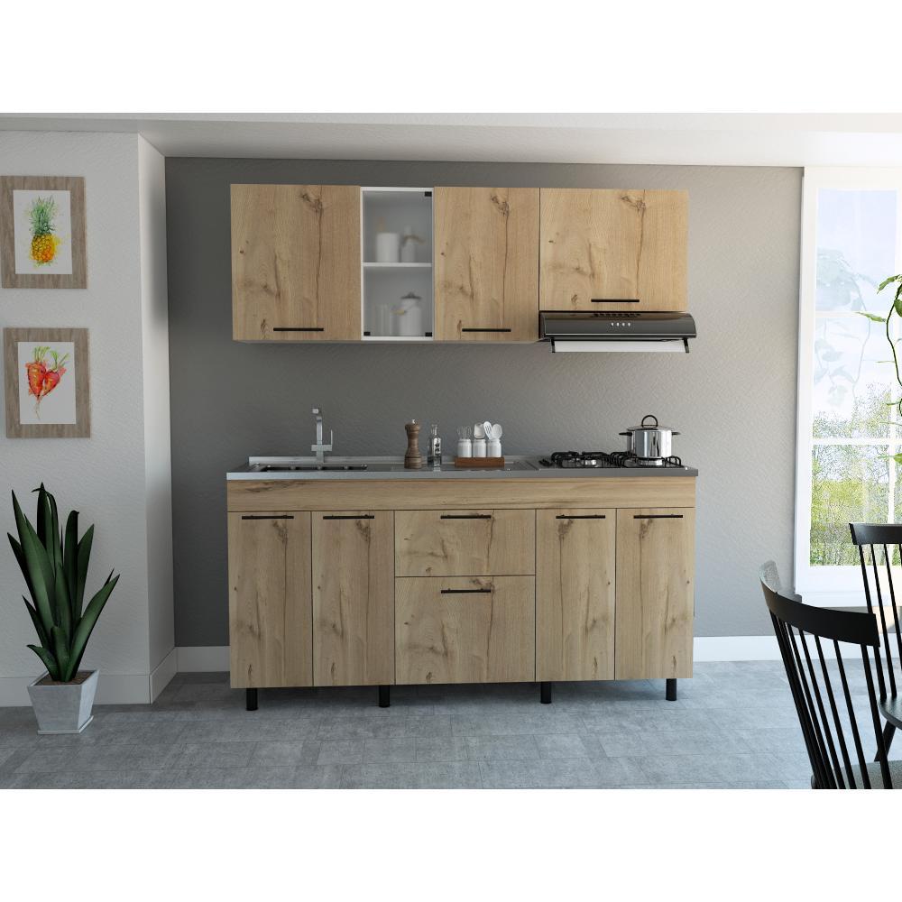 Cocina Galet Duna 180 cm Izquierda con Mesón - Cocinas | Bylmo