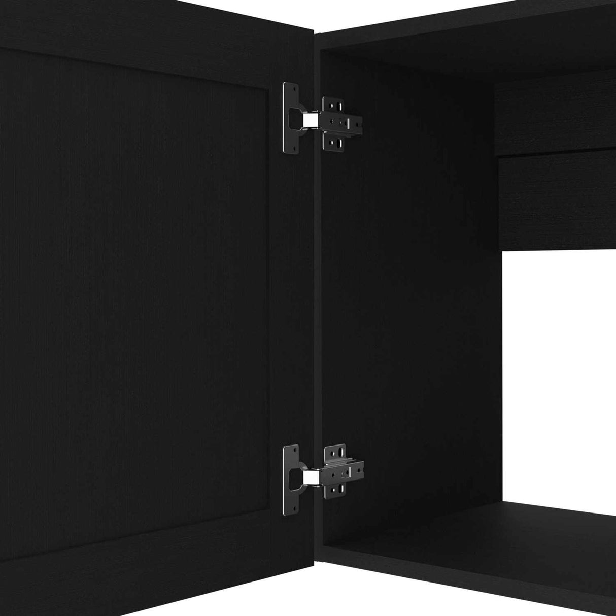 Cocina Zurich Wengue 100 cm Mueble Superior y Mueble Inferior con Mesón y Patas Métalicas - Cocinas | Bylmo