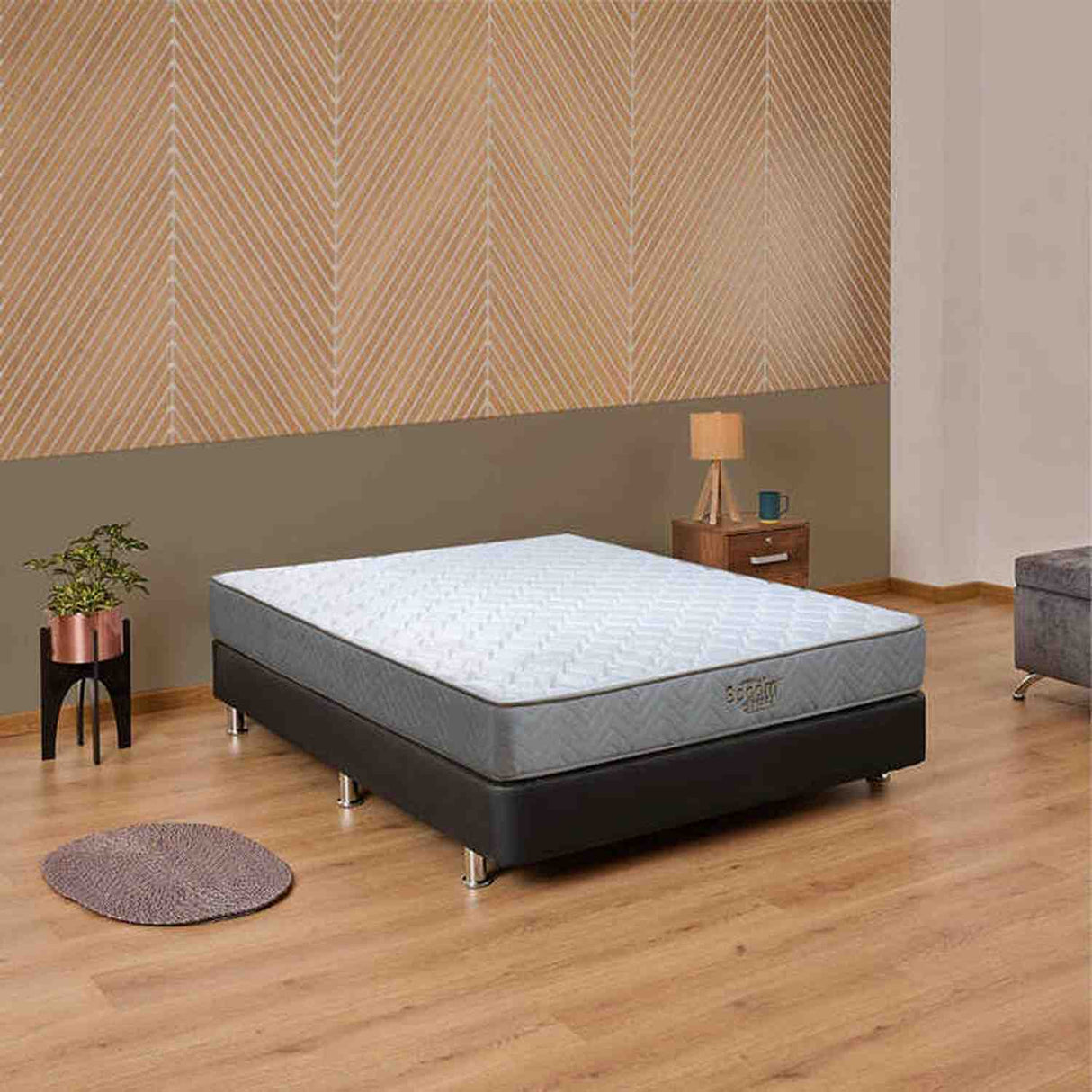 Colchón Spoom E Terra Beige Sencillo 100 X 190 Cm Suave Ortopedico - Colchones | Bylmo