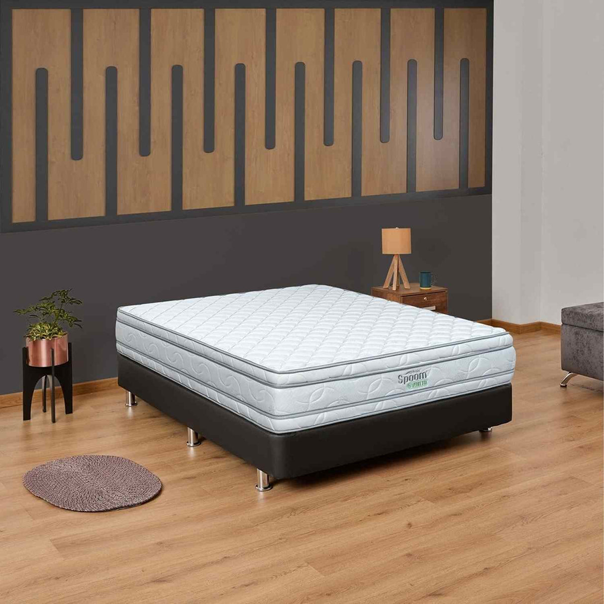 Colchón Spoom E Ventto Blanco King 200 X 200 Cm Firme Ortopedico - Colchones | Bylmo
