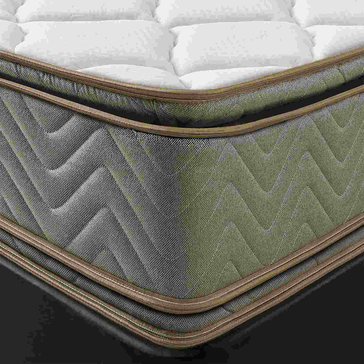 Combo Base Cama y Colchón Galaxy Beige y Plata Sencilla 100 cm con Una Almohada y Protector - Combos Habitacion | Bylmo