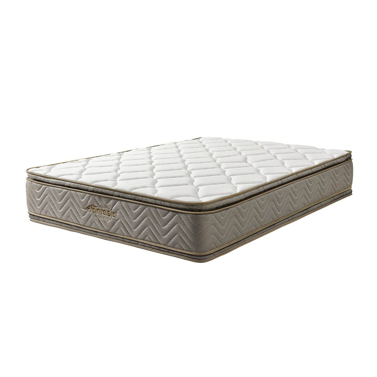 Combo Base Cama y Colchón Galaxy Beige y Plata Sencilla 100 cm con Una Almohada y Protector - Combos Habitacion | Bylmo