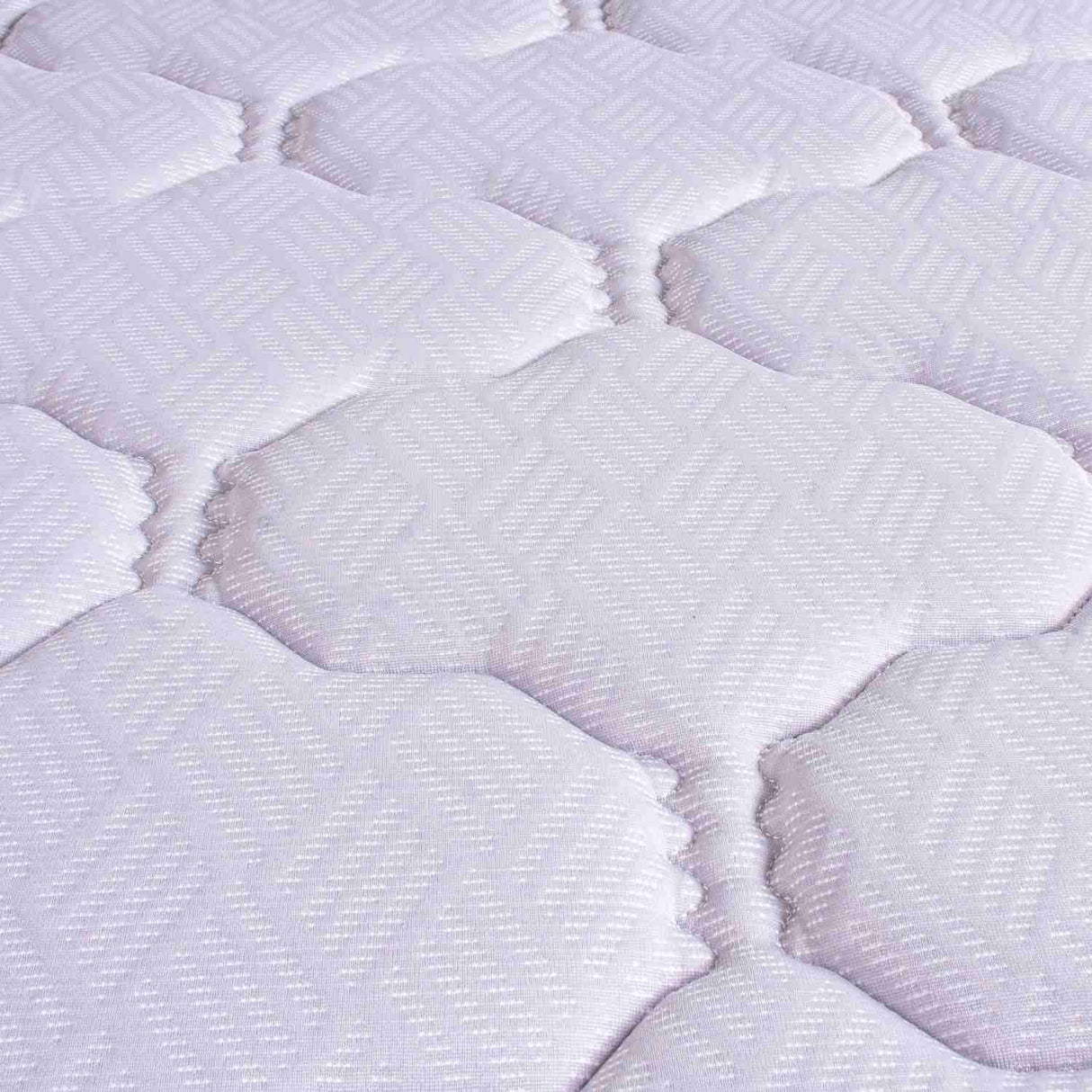 Combo Base Cama y Colchón Mónaco Blanco Doble 140 cm Firmeza Medio - Combos Habitacion | Bylmo