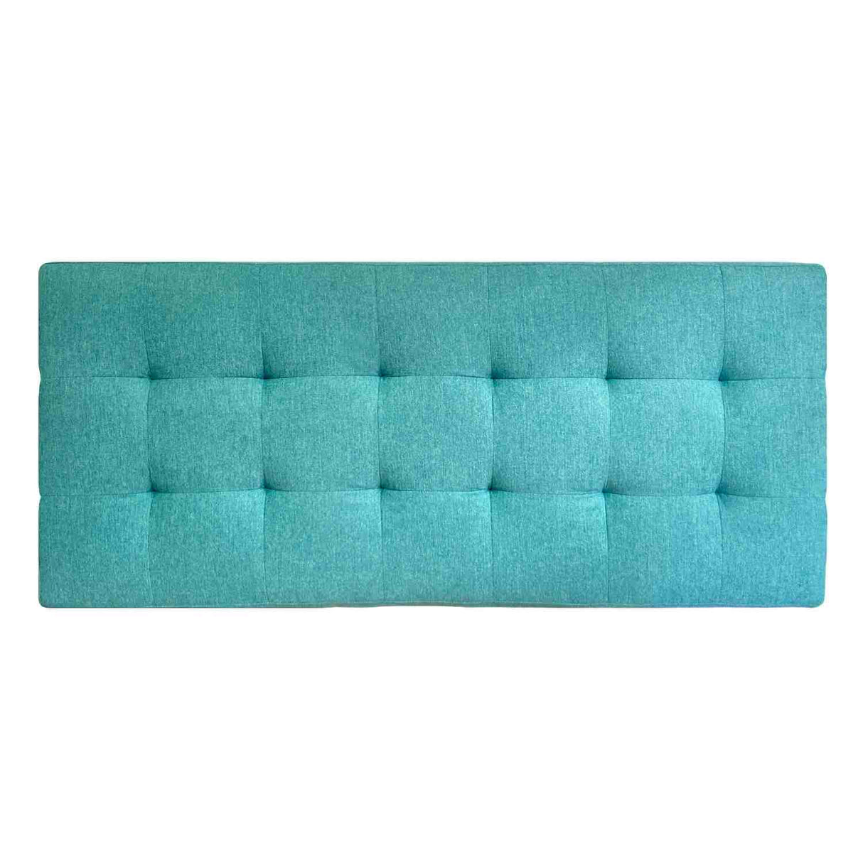 Combo Cabecero Room Verde Menta Doble 140 cm Rectangular con Banqueta Baúl y 2 Mesas de Noche Cuadradas - Combos Habitacion | Bylmo