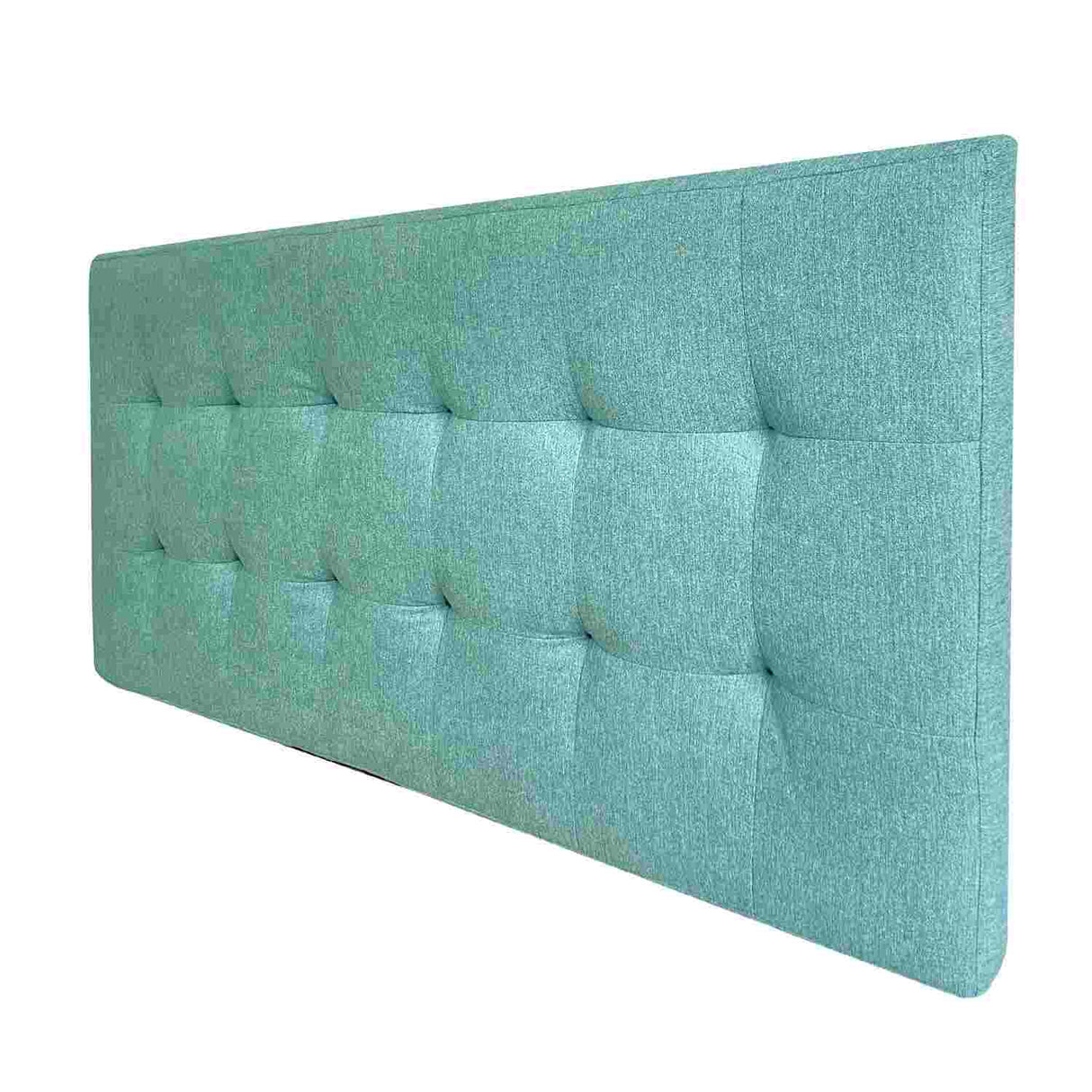 Combo Cabecero Room Verde Menta Doble 140 cm Rectangular con Banqueta Baúl y 2 Mesas de Noche Cuadradas - Combos Habitacion | Bylmo