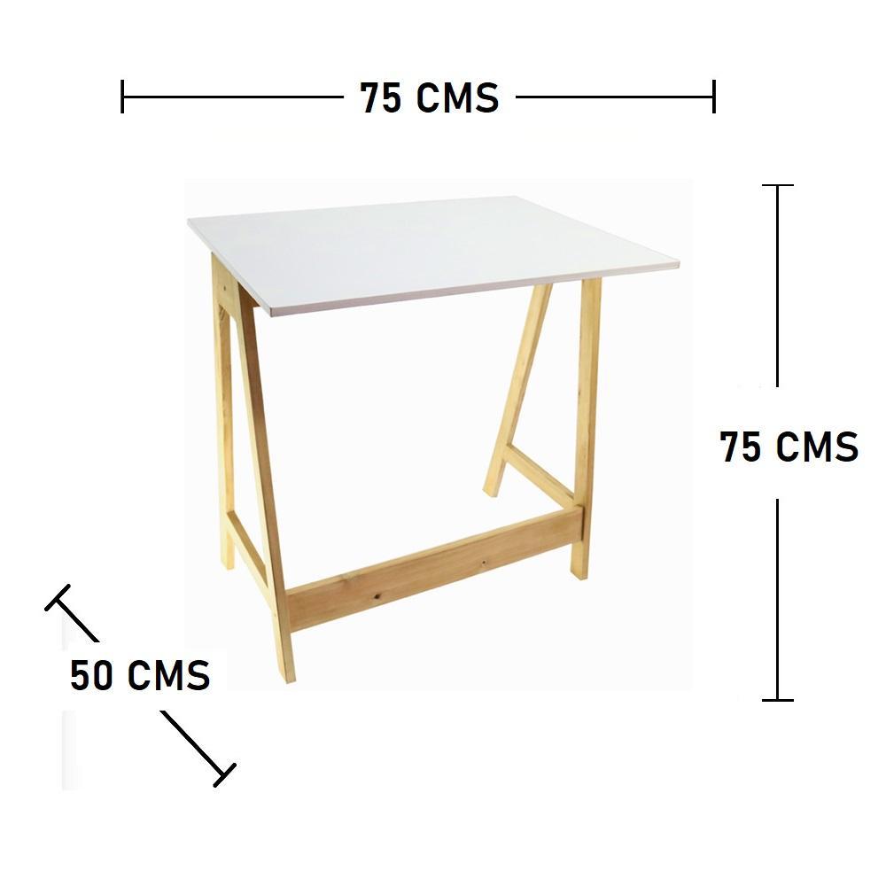 Combo Escritorio y Biblioteca Esquinera Pino 70 cm con Entrepaños - Escritorios y Archivadores | Bylmo