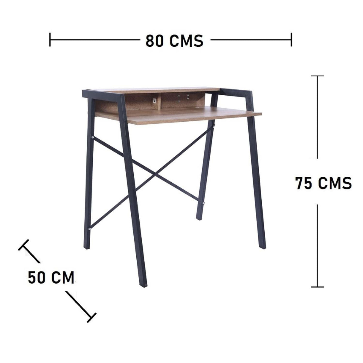 Combo Escritorio y Silla Look Amaretto 80 cm con Silla de Oficina - Combos Oficina | Bylmo