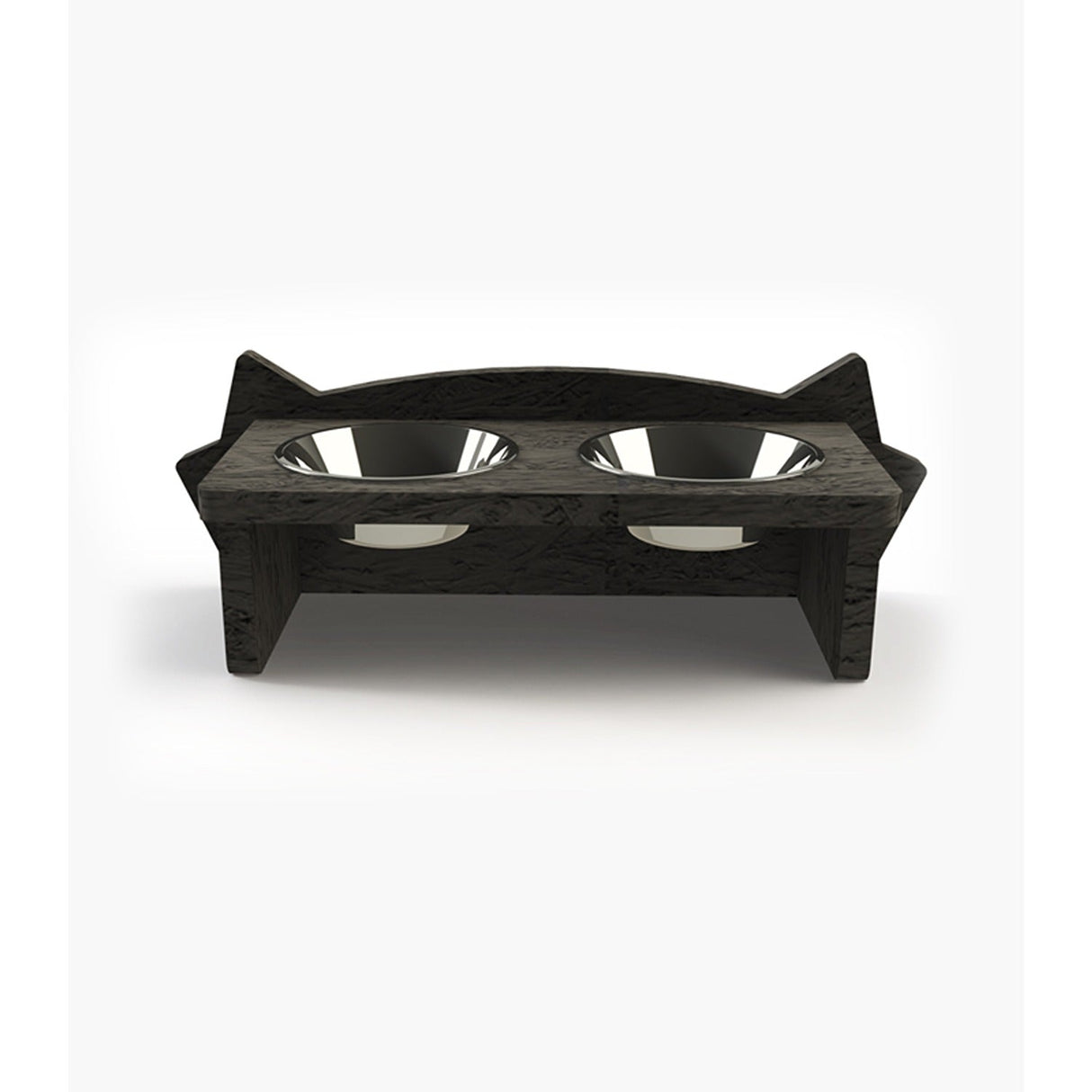 Comedero Mismicos 37 cm Negro Pequeño para Gatos - Muebles para Mascotas | Bylmo