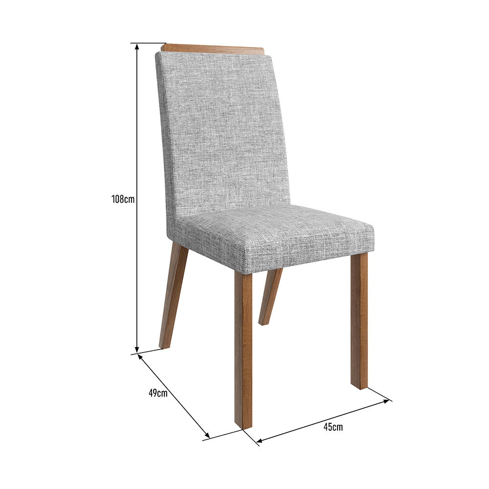 Comedor Aurora Canela 160 cm de Seis Puestos (Incluye Sillas) - Comedores | Bylmo