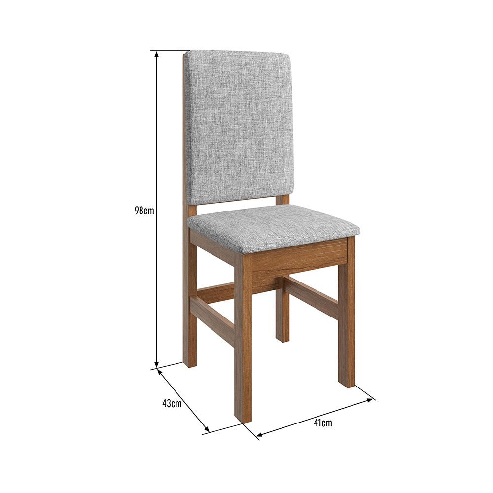 Comedor Bufalo Canela 180x78cm Rectangular de Ocho Puestos y con Ocho Sillas - Comedores | Bylmo