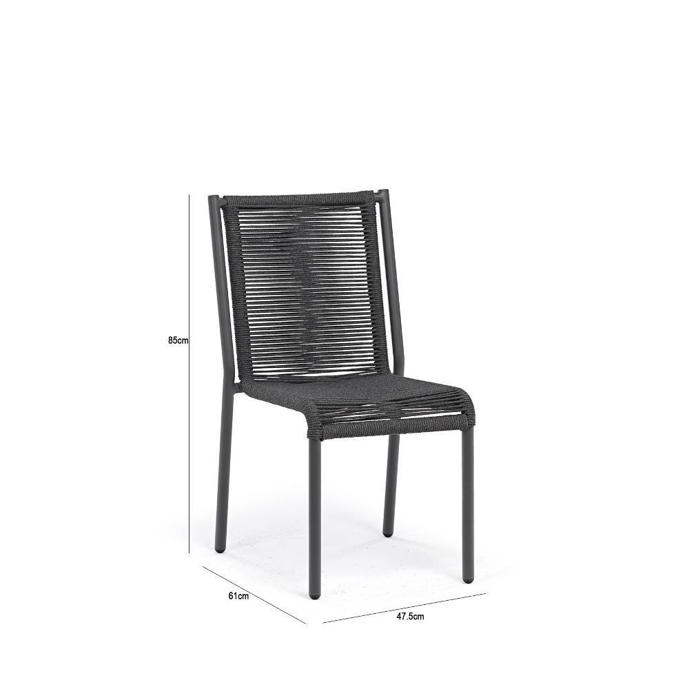 Comedor Zama Gris 160 cm de Exterior - Comedores | Bylmo