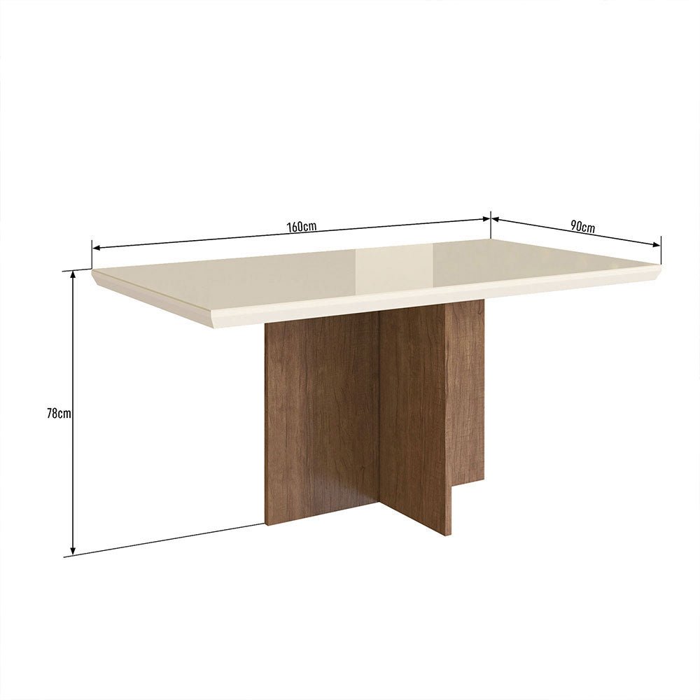Comedor Madison Canela 160 cm de Seis Puestos (Incluye Sillas) - Comedores | Bylmo