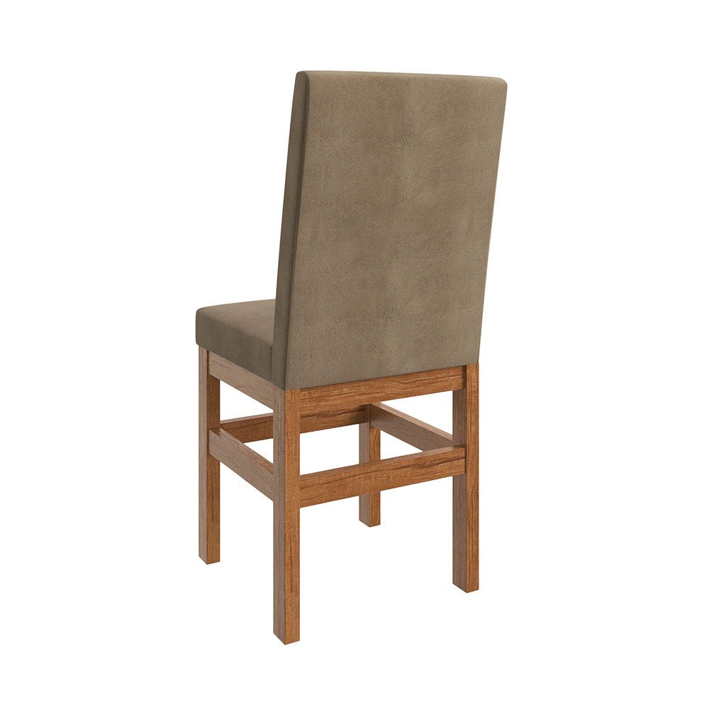 Comedor Tampa Canela 120 cm de Cuatro Puestos (Incluye Sillas) - Comedores | Bylmo