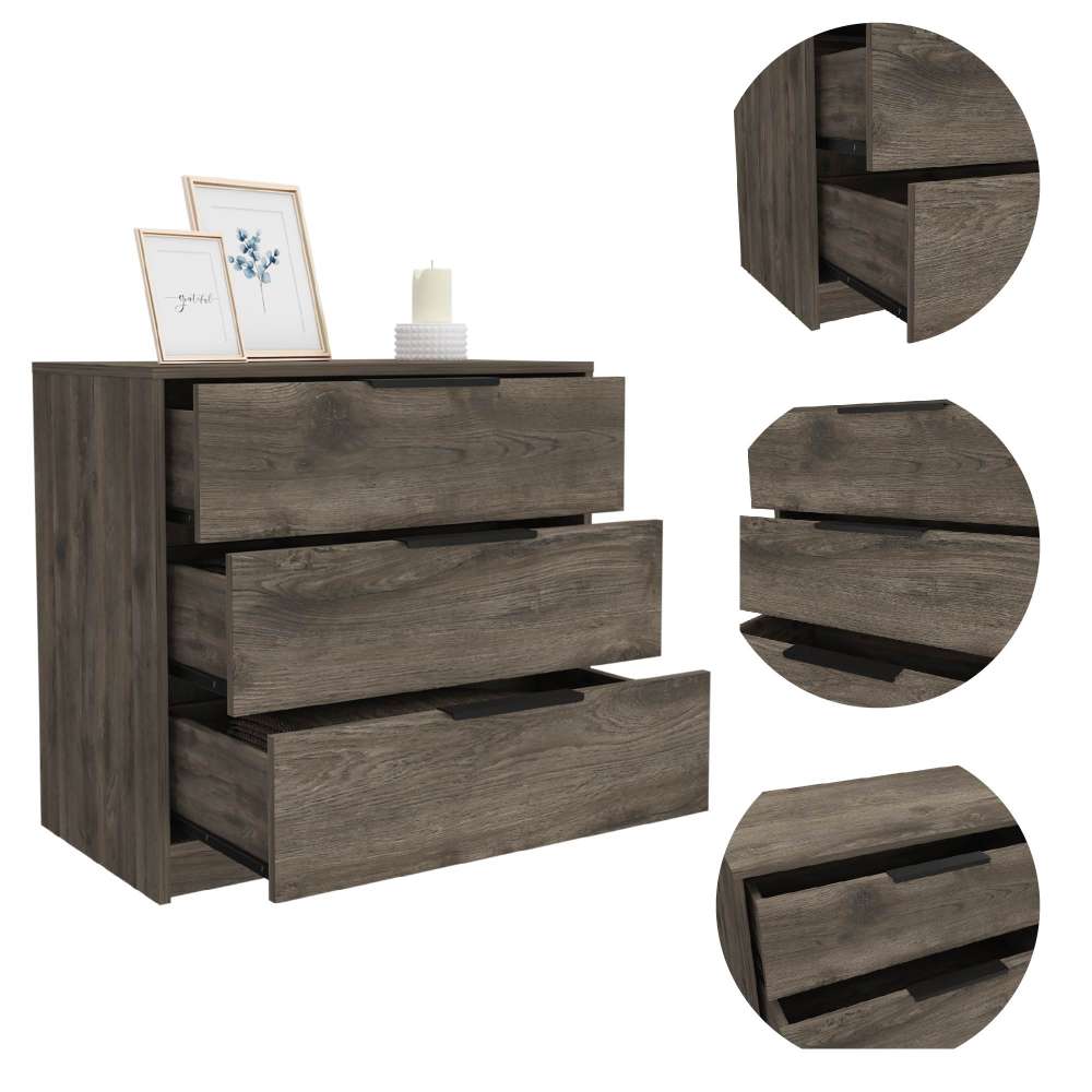 Cómoda Kaia Plus Bellota 70 cm con Tres Cajones - Cajoneras | Bylmo