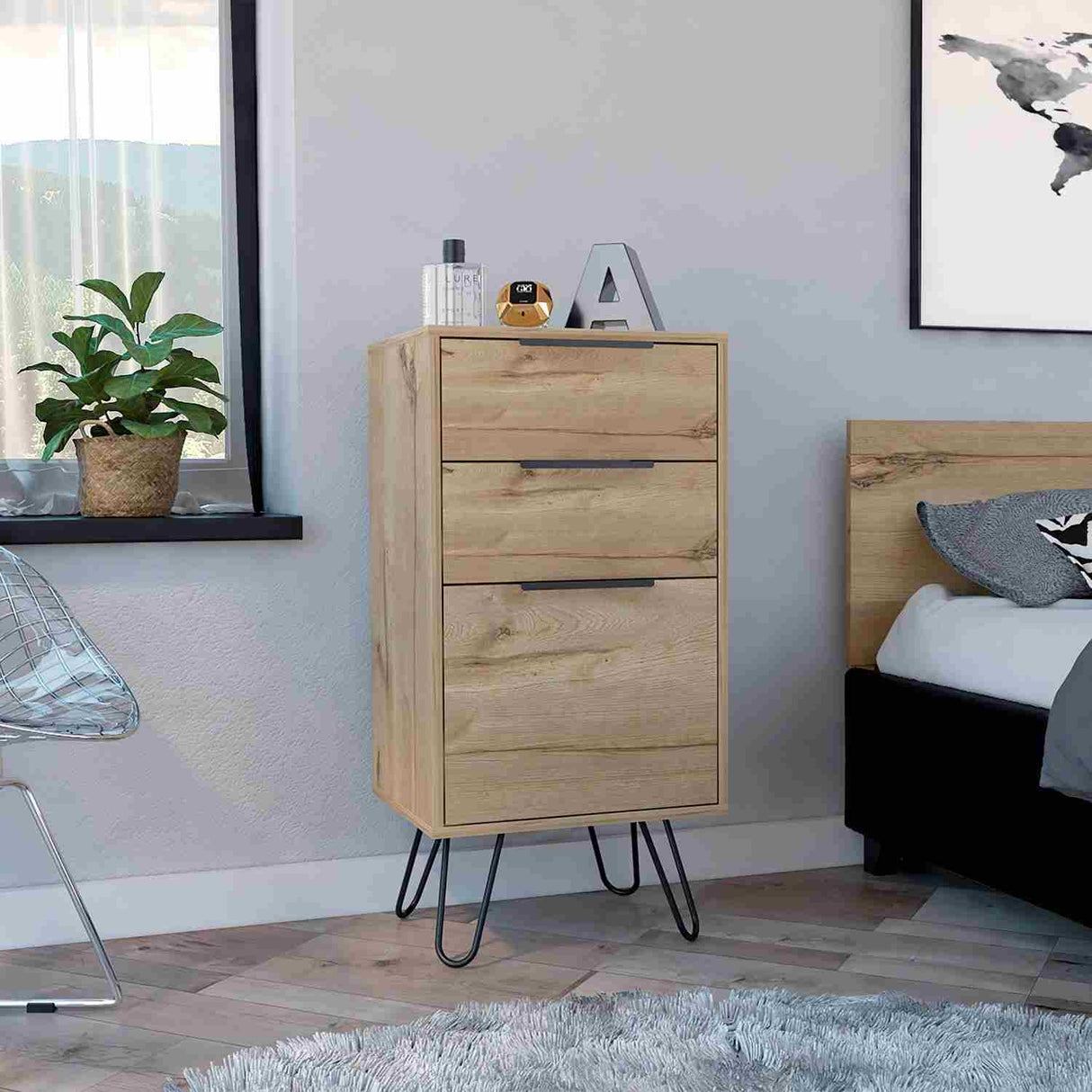 Cómoda Augusta Duna 45x90cm De Tres Hileras con Tres Cajones - Cajoneras y Comodas | Bylmo